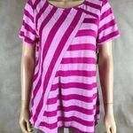 G.H. BASS Mixed Striped Pink T Photo 7