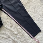 Rebecca Taylor Pants Vegan Leather Track Pant Crop Dark Navy Blue 14 NWT New Photo 11