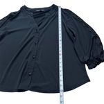Adrienne Vittadini  women’s black casual‎ top size xl Photo 2