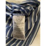 Columbia Womens Size L Top Activewear Blue White Striped V-neck Athletic Top Photo 5