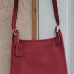 Coach VINTAGE Shoulder Red Bag Leather 9135 Photo 0