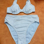 Splendid  Light Blue and White Bikini Photo 0