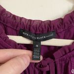 White House | Black Market 🌞 Maroon Embroidered Floral Lace Long Sleeve Blouse #Gr Photo 1