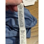 Athleta  Floral‎ Blue Essential V-neck Mesh Trim Short Sleeve T-Shirt size XS NWT Photo 9