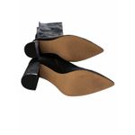 Nine West  Knee High Black Dress Boots Size 8 Pointed Toe Block Heel Side Zip Photo 8