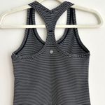 Lululemon Cool Racerback Tank Top, Black and White Striped, Size 4 Photo 11