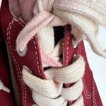 Candie's Y2K Candie’s 6 Red Platform Chunky Heel Sneakers Shoes Suede Grunge Punk Retro Photo 6