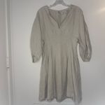 Madewell  Splitneck Mini Dress in 100% Linen Size: 2, NWT Photo 2