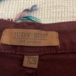 Judy Blue Garment Dyed High-Waist Tummy Control Wide Leg Cropped Jean Marroon Photo 11