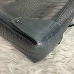 Manu Atelier Mini Pristine Croc Leather Crossbody Bag Rare Blue Photo 8