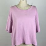 Big Bud Press Lilac Ribbed Short Sleeve Top Purple Size undefined Photo 0