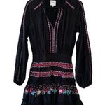 MISA Los Angeles Manuela Black Eyelet Embroidered Mini Dress Women’s Size XS Photo 0