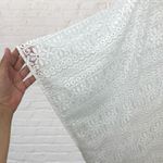 H&M Cream Lace Kaftan OS ๐ธ Oversized Pearl Button V-Neck Floral One Size Photo 8