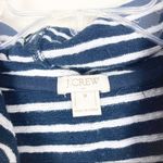 J.Crew Navy White Striped Cowl Neck Sweater Sz M Photo 3