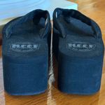 REEF  Sandy Hi Black Woven Platform Flip Flops Size 6 Photo 4