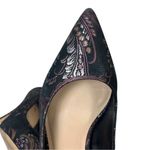 ALDO Stiletto 4” High Heels Black Purple Silver Metallic Floral Women’s Size 7M Photo 7