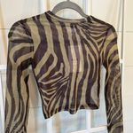 Bershka Zebra Long sleeve Top Photo 1