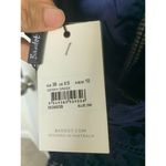 Bardot ‎ navy blue Gemma lace floral embroidered halter cocktail dress size small Photo 7