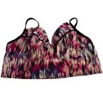 Torrid  Plus Size 3X Multicolored Swim‎ Bikini Top Underwire Pink Black White 3 Photo 1