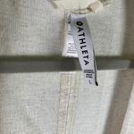 Athleta Women's Beige Open Front Cardigan Dolman Sleeve Pockets Size L Photo 1