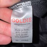 Goldie Black Flare Velvet Pull on Pants Raw Hem Photo 3