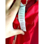 Fabletics  Womens Red 1/2 Zip Nylon Ruched Sleeves Sporty Danielle Jacket Size M Photo 4