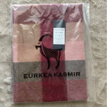 Eurkea Kasmir Red Cashmere Scarf Striped Pattern 164x30cm Luxury Winter Accessor Photo 0