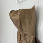Twelfth Street by Cynthia Vincent Size 4 Gold Silk Strapless Dress with Bow Photo 9