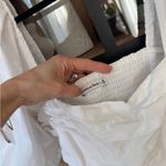 Abercrombie & Fitch Abercrombie Emerson babydoll mini dress Ruched Puff short Sleeve bride bump Photo 4