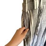 Anthropologie Cloth&Stone gray and white striped jumpsuit sleeveless summer Photo 4