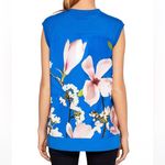 Ted Baker Harmony Floral Mix Media Sleeveless Sweater Blue Photo 1
