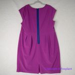 Enlo Pleated Tailored Crepe Berry Pink Fuchsia, women size 18W Purple Photo 8