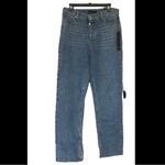 House of Harlow 1960 Super High Rise Straight Jeans Blue Size 30 Photo 2
