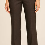 Ann Taylor  Women’s “Marco” Brown Tweed Dress Pants Photo 0