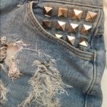 High Waisted Studded Distress Shorts Size 6 Photo 1
