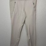 Athleta Peak Hybrid Fleece Tight Grey Pockets High Rise Outdoor Winter Size L Photo 0