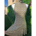 Free People BLACK COMBO CHECK IT DROP WAIST OPEN BACK MINI DRESS SZ S NWOT Photo 3