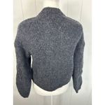 Sisley 100% Wool, Made in Italy cardigan sweater in dark gray size S. *Has flaw* Photo 4