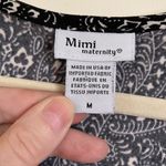🌞Mimi Maternity Short Sleeve Black & White Paisley Print w/Ruffles at Waist A Size undefined Photo 1