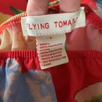 Flying Tomato womens large dress swim cover red blue tropical flamenco off shoul Photo 2