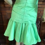 Halston Heritage GREEN STRAPLESS RUFFLE MINI DRESS NWT (6) Photo 7