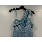 Mac Duggal  27390 Ice Blue Cut Out One Shoulder Dress Size 2 SAMPLE Photo 4