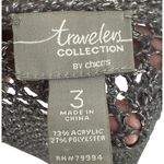 Chico's Travelers Collection Open Front Knit Cardigan Sweater Gray Size XL Photo 2