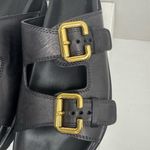 Chloé Chloe Nil Double-Strap Cowhide Mules In Black Color Size 40W. Photo 3