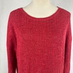 LRL Lauren Jeans Co. Ralph Lauren Red Cotton Knit Pullover Sweater Womens XL‎ Photo 1