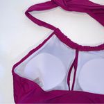 One Piece B2Prity Swimsuit Womens Medium Pink High Neck  Halter Ruched Photo 7