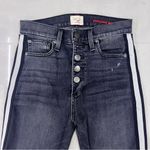 Alice + Olivia JEANS
Good High-Rise Exposed Button Skinny Jeans with Stripes Photo 2