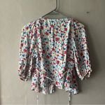 Charlie Holiday  Vibrant Floral Salsa Wrap Top Size 2 XS Photo 5