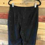 Versailles New York Black‎ Embroidered Floral Dress Pants Size 8 Black Photo 7