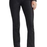 Madewell Mid Rise Kick Out Jeans in True Black Wash Coated Edition Photo 0